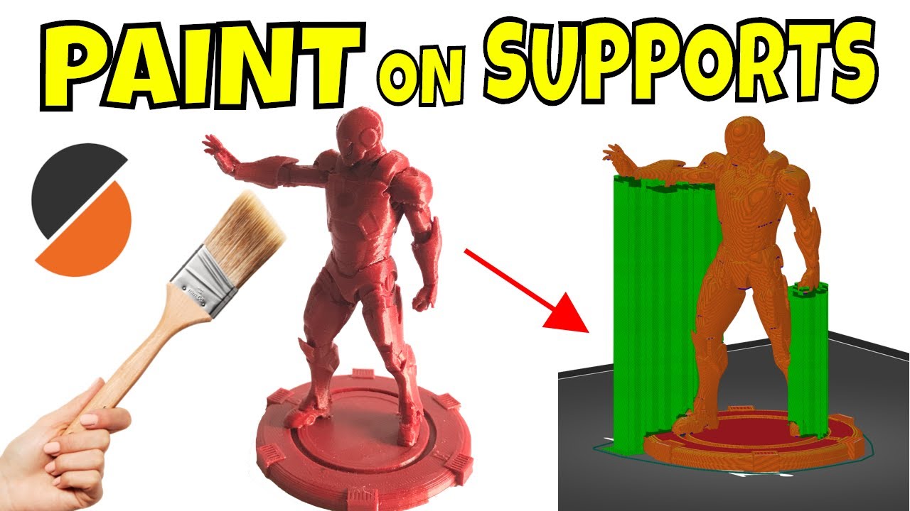 Paint on 3D Print Supports with Prusa Slicer on Ender 3