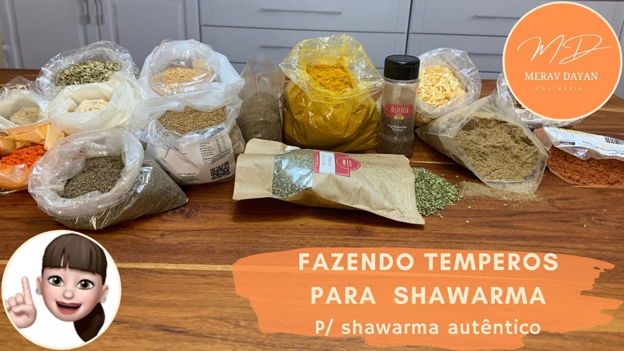 TEMPEROS PARA SHAWARMA. TEMPEROS FUNDAMENTAIS PARA FAZER UM BOM SHAWARMA