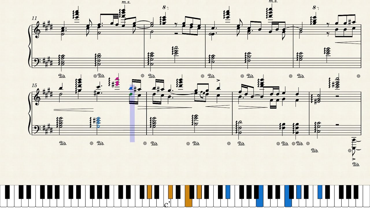 月の繭 Tsuki no Mayu (Moon's Cocoon) – Yoko Kanno / Piano arrangement (kind of advanced)