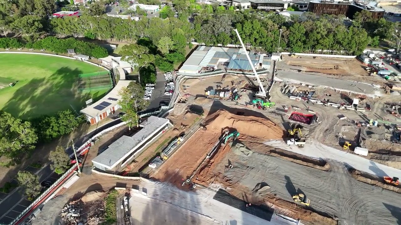 November 2025 construction update for the new Penrith Stadium