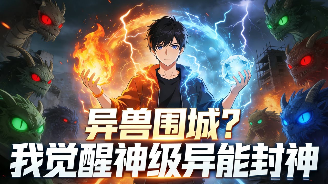 【Multi Sub】《異獸圍城？我覺醒神級異能封神》開局覺醒，我能掌控所有異能，火風冰雷全開，異獸只能等死#漫劇 #動態漫 #AI漫劇 #動漫 #動畫