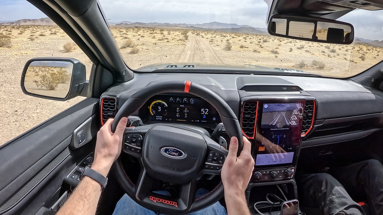 2024 Ford Ranger Raptor - POV Test Drive & Desert Off Road (Binaural Audio)