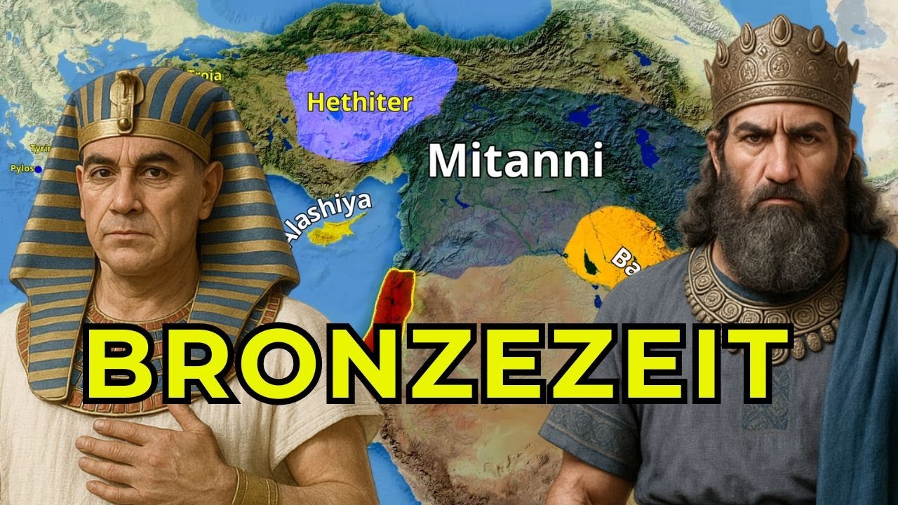 Die Bronzezeit: Aufstieg und Fall der Antiken Zivilisationen auf einer Karte