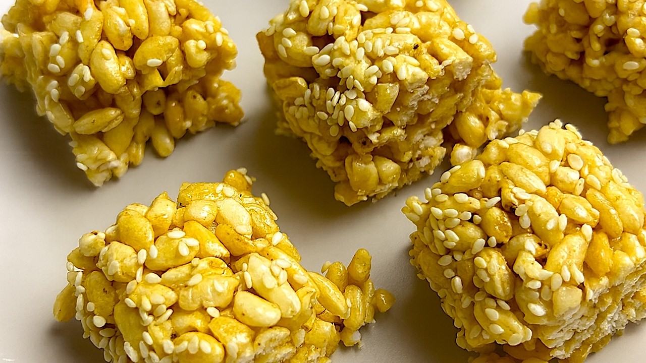 Как приготовить корейские слоёные конфеты!  Всего 4 ингредиента.