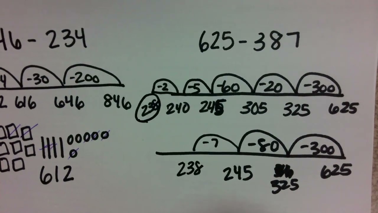 Subtracting two Three-Digit numbers