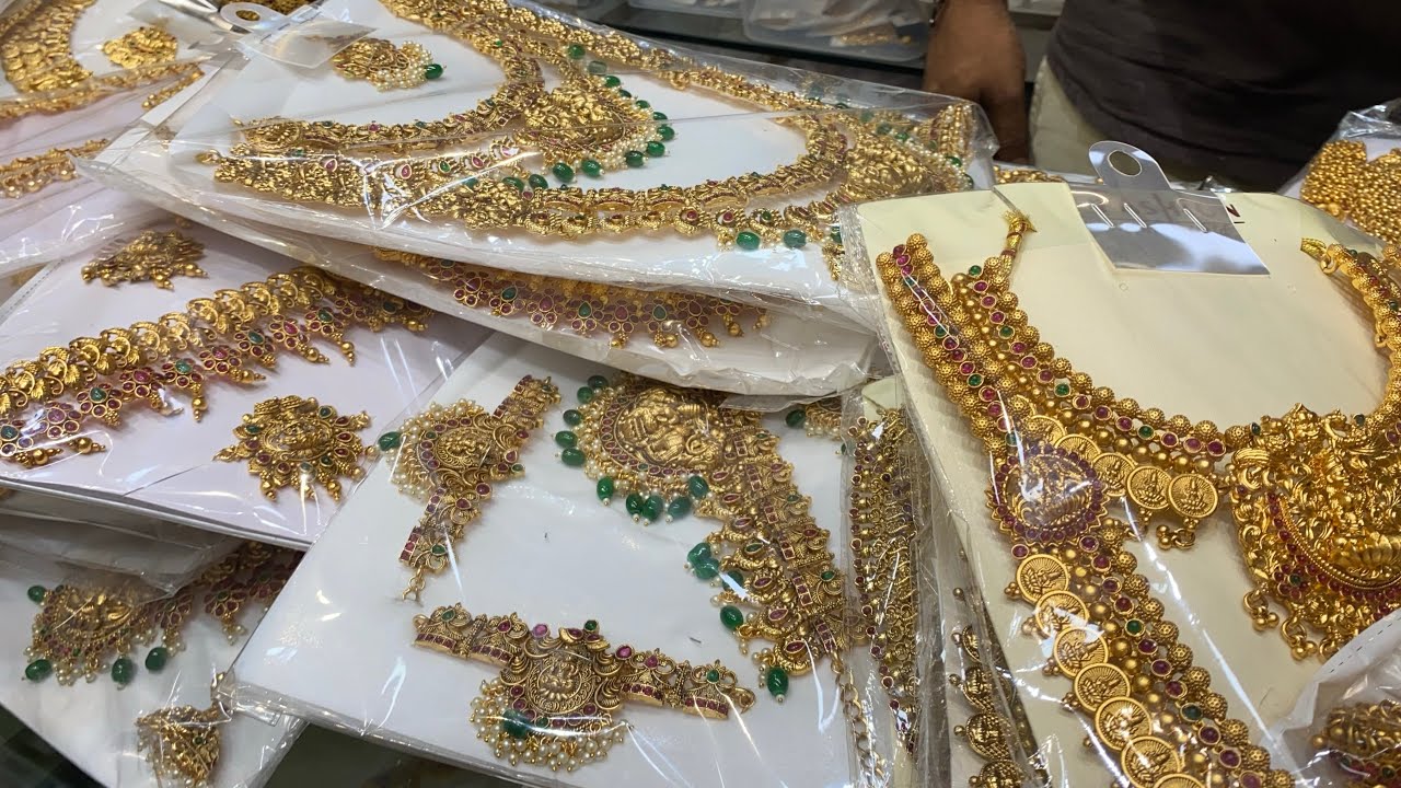 Wedding jewellery collection semi set, full set temple jewellery ,starting 650₹ | online available