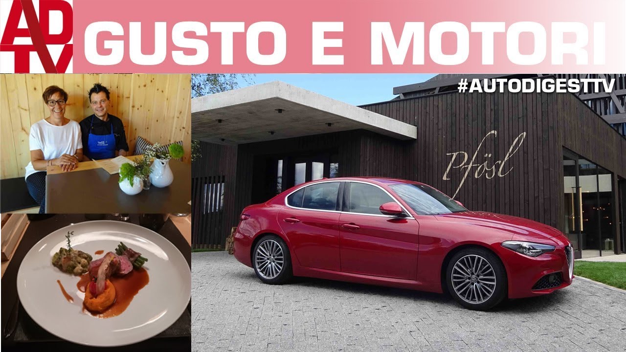 Con l'Alfa Romeo Giulia al menù gourmet dell’Hotel Pfösl