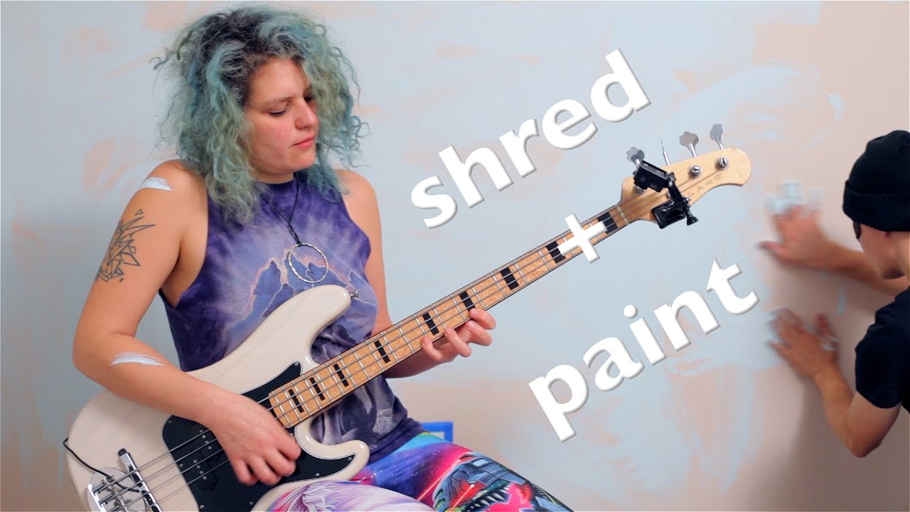 shredding bass Adrian Belew Power Trio's 