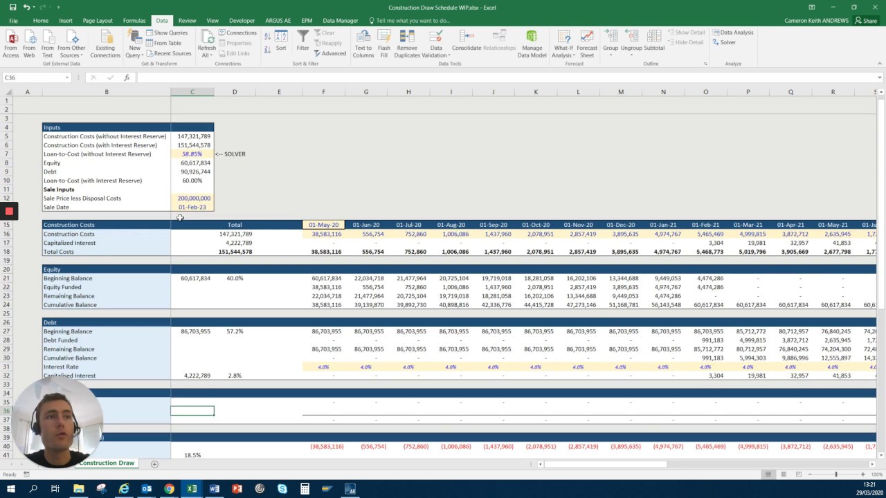 Calculating True Loan to Cost (LTC) with Capitalized Interest