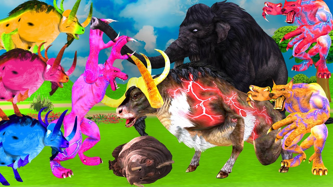 10 Giant Bulls Vs 10 Giant Tiger | Mammoth | Goirlla GIANT Animals Face Off In EPIC Battles