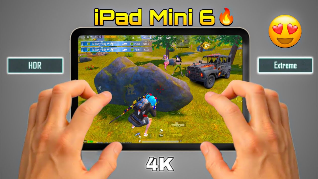NEW UPDATE😍!! iPAD MINI 6 HANDCAM 2026🔥HD+Extreme PUBG Gaming Test 🥶 iOS 26.1 Livik Gameplay