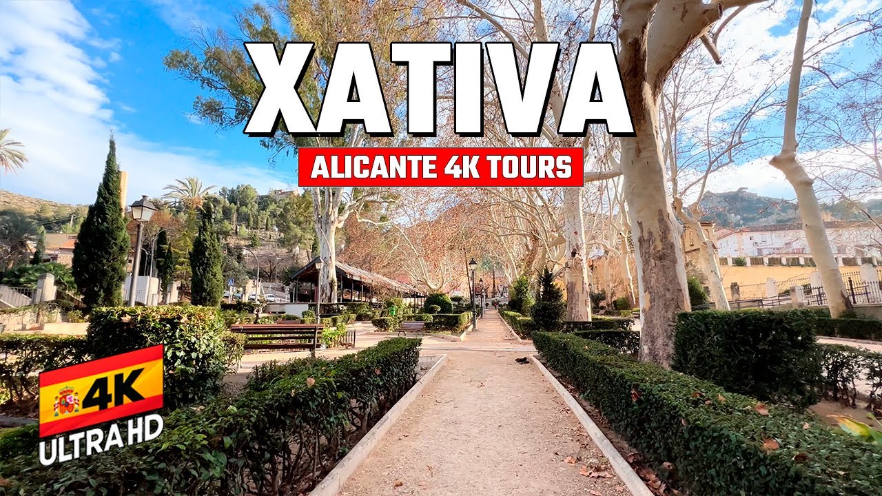 Xativa, Valencia in 4K | Exploring Hidden Gems and Historic Landmarks | Virtual City Walk.