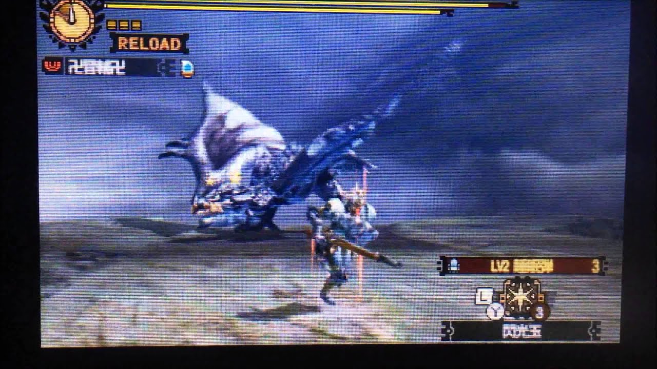 【神威】　MH4　ソロ　3分28秒　白銀の火輪　リオレウス希少種