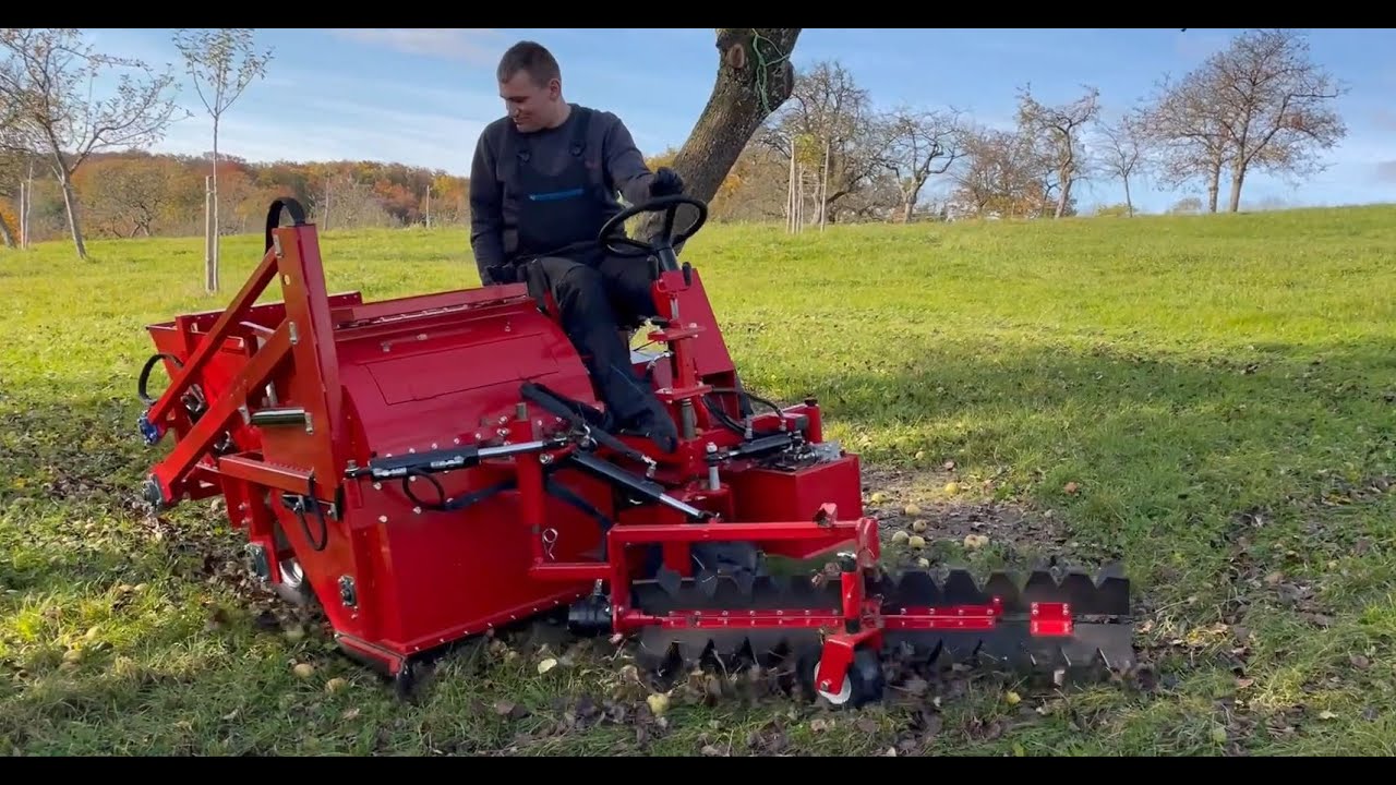 OB70R Apfelauflesemaschine, Obst- und Nusserntemaschine, apple harvester, walnut harvester