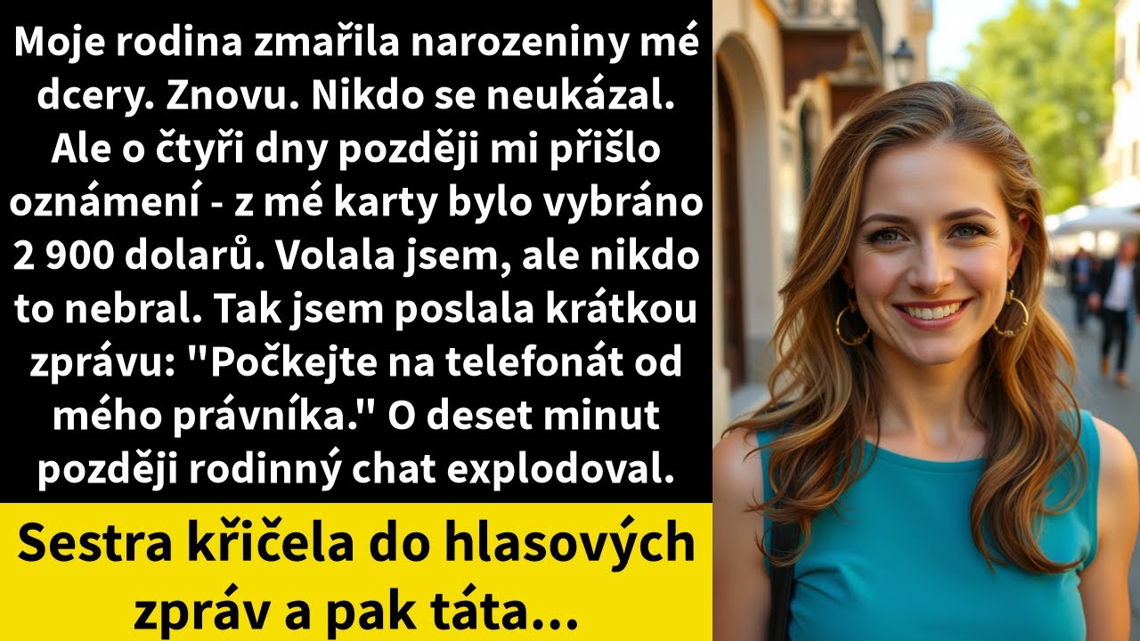 Moje rodina zmařila narozeniny mé dcery. Znovu. Nikdo se neukázal. Ale o čtyři dny později mi přišlo