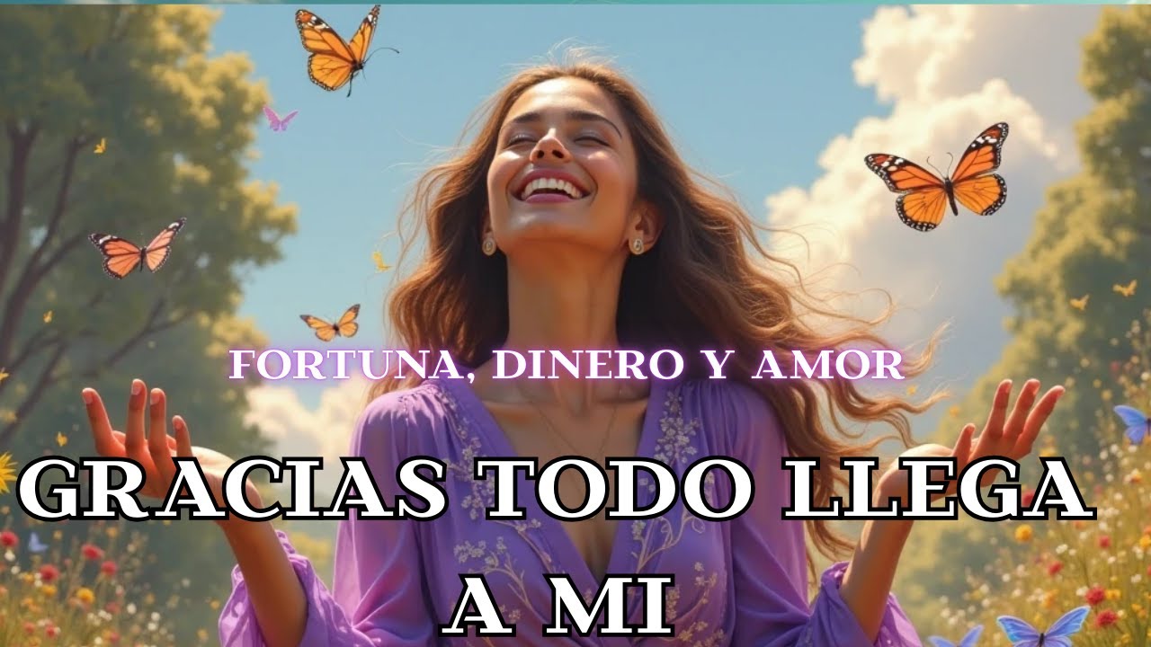🌸 GRACIAS TODO LLEGA A MI✨  LA CANCIÓN MÁS PODEROSA para ATRAER ABUNDANCIA ILIMITADA de RIQUEZA