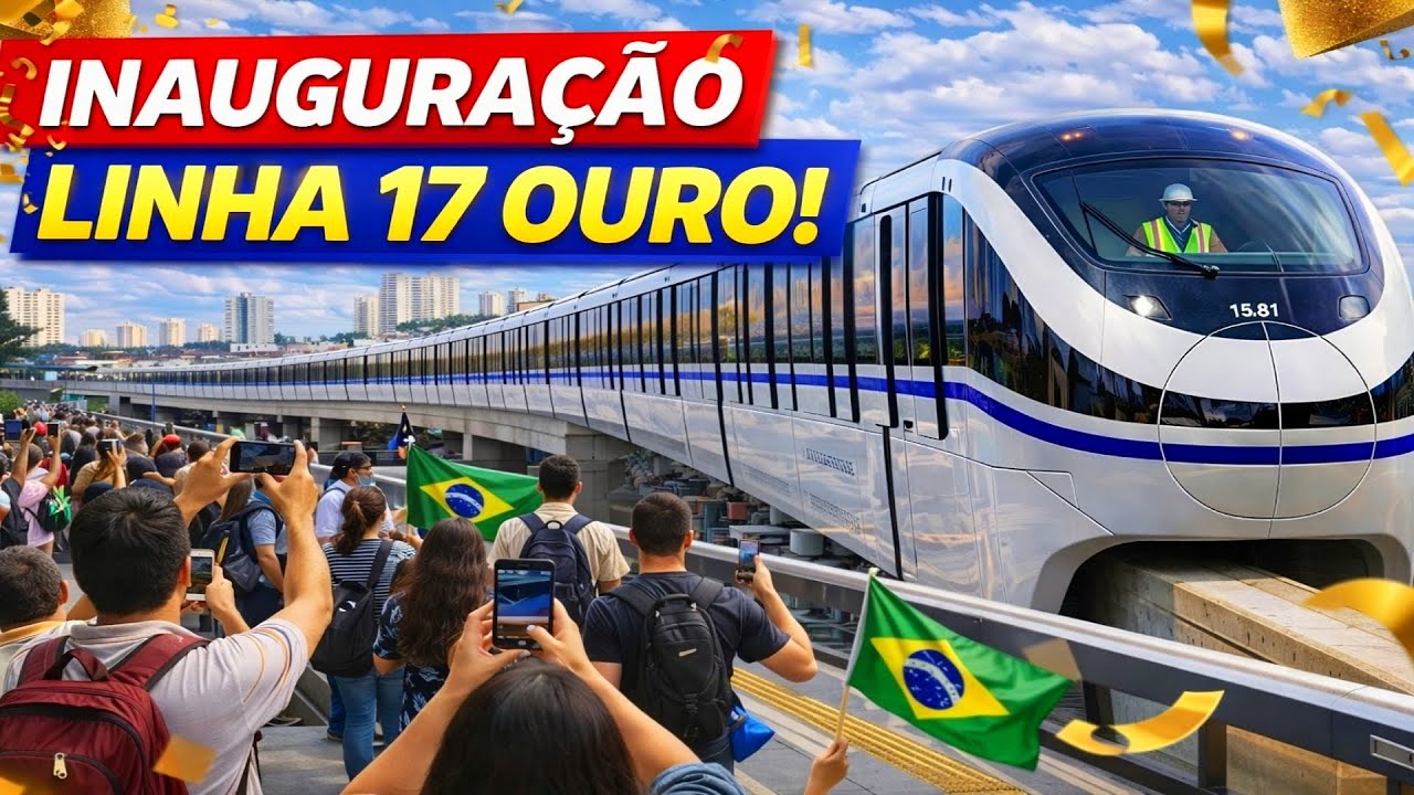 🚝 De Morumbi a Congonhas: Veja TODO o percurso da Linha 17 Ouro 📍