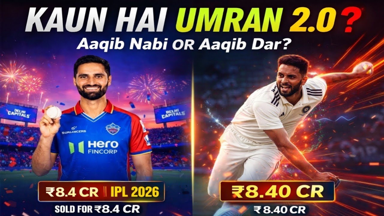 Who is Umran 2.O Auqib Nabi, The uncapped all-rounder who was picked for Rs 8.4 crore. 