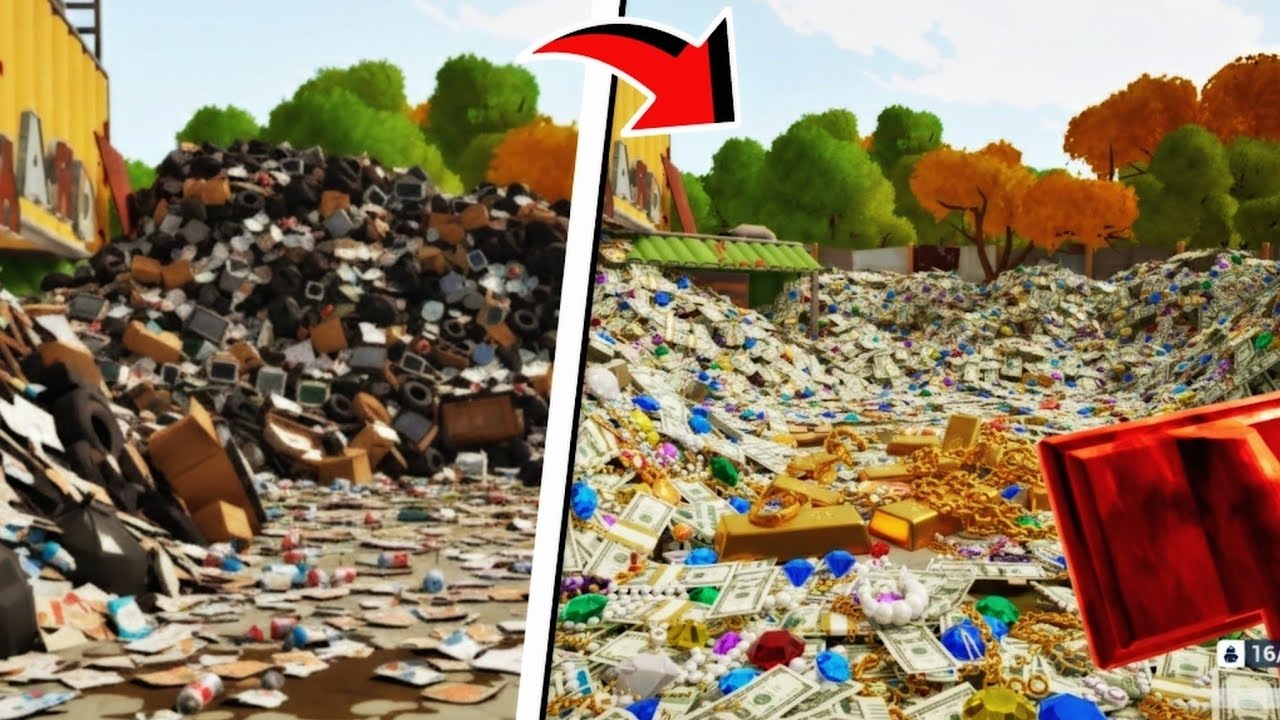 | حولت القمامة والنفايات الي فلوس وصرت مطنووووخ🤑🤑💸💵 |