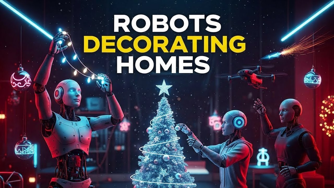 Robots Decorating Homes for Holidays in 2065