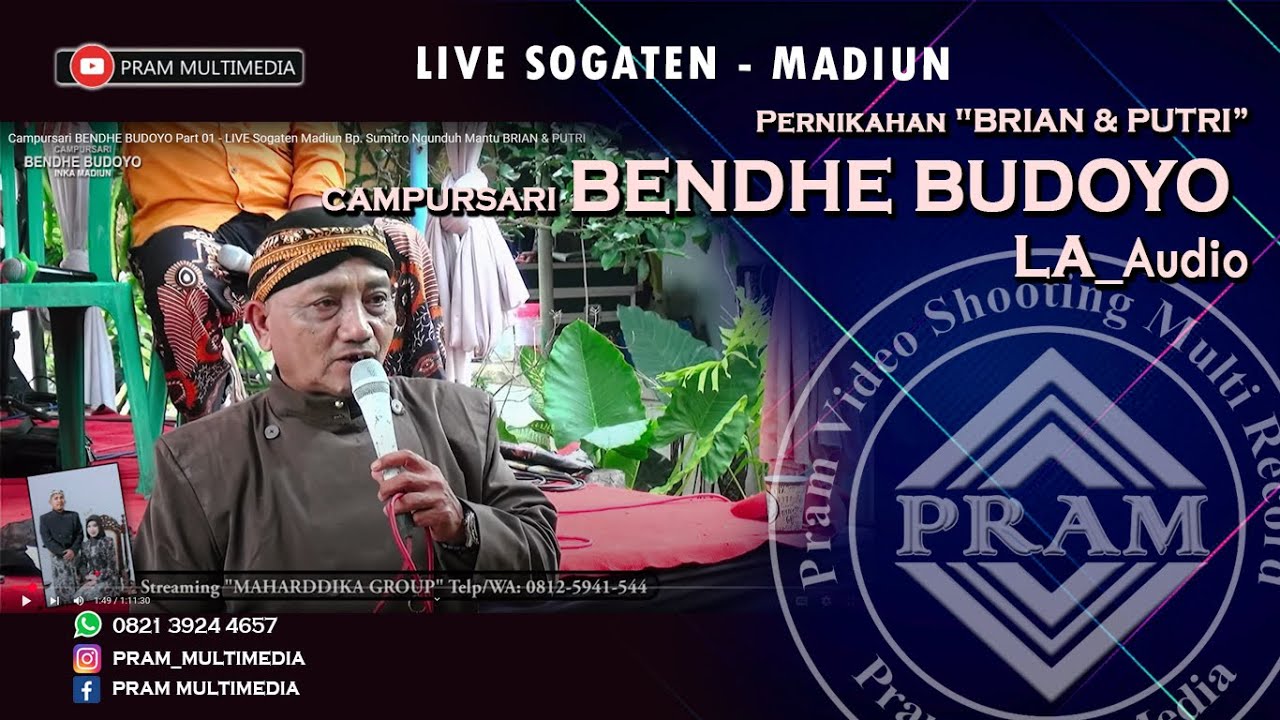 Campursari BENDHE BUDOYO Part 01 - LIVE Sogaten Madiun Bp. Sumitro Ngunduh  Mantu BRIAN & PUTRI