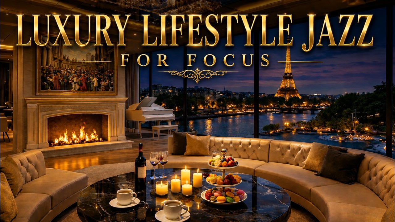 Relaxing Instrumental Jazz Music ♥️ Paris Executive Lounge ☕