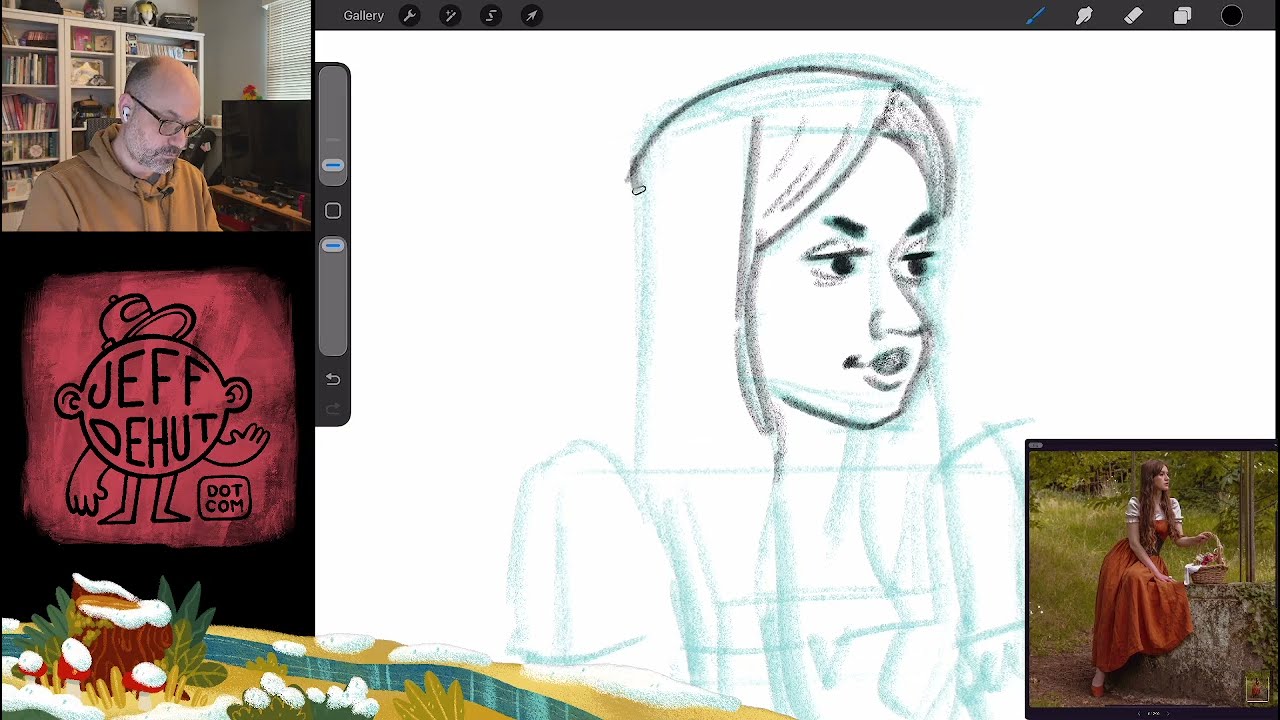 We're Drawing, a Fun Pose!