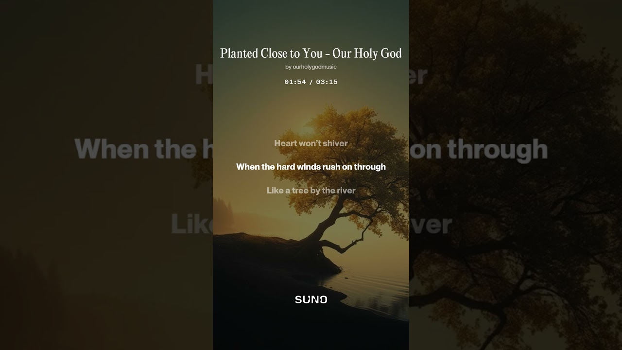 Planted Close to You | Psalm 1 Worship Song (Lyrics Video) | Our Holy God