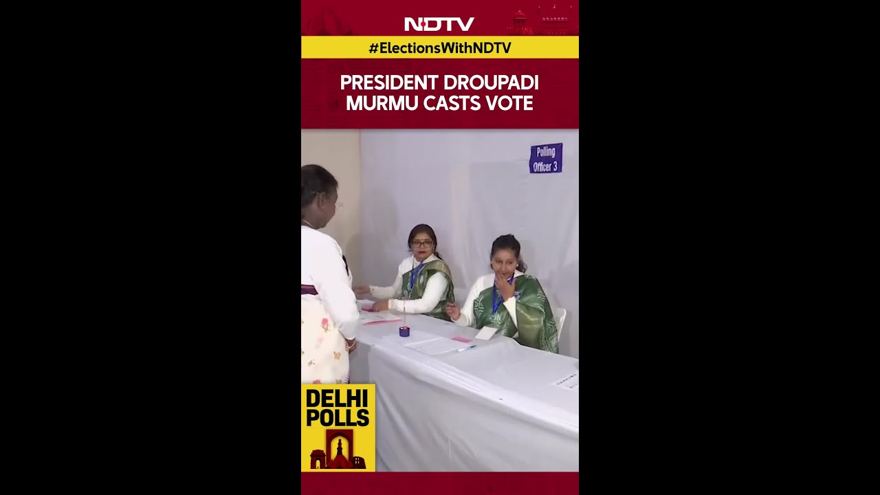 Delhi News Today | Delhi Election 2025 Voting LIVE: President Droupadi Murmu Casts Her Vote