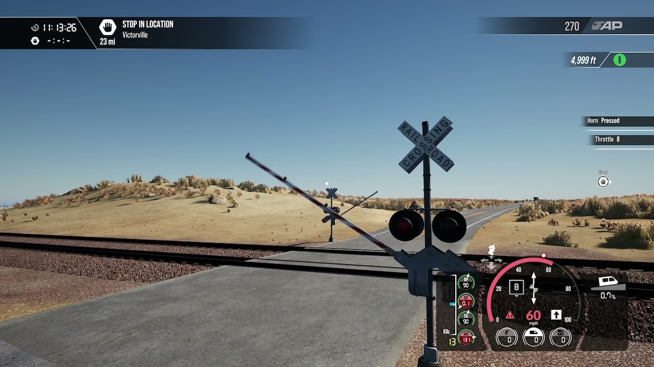 Train sim world 3 BNSF ES44C4 automobile cargo train passing by over 60 mph