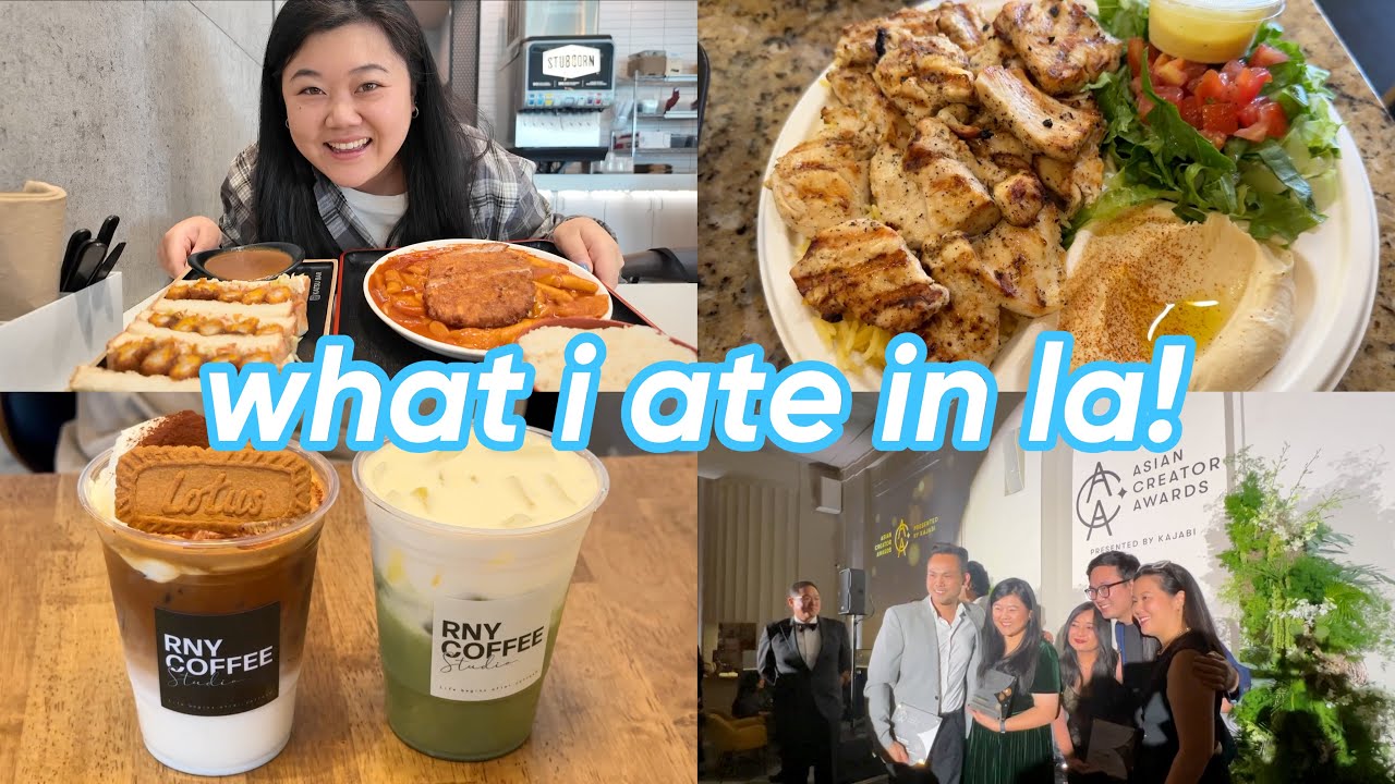 what i ate in a weekend in LA 😋🍴+ getting my first ever award 🥹🏆