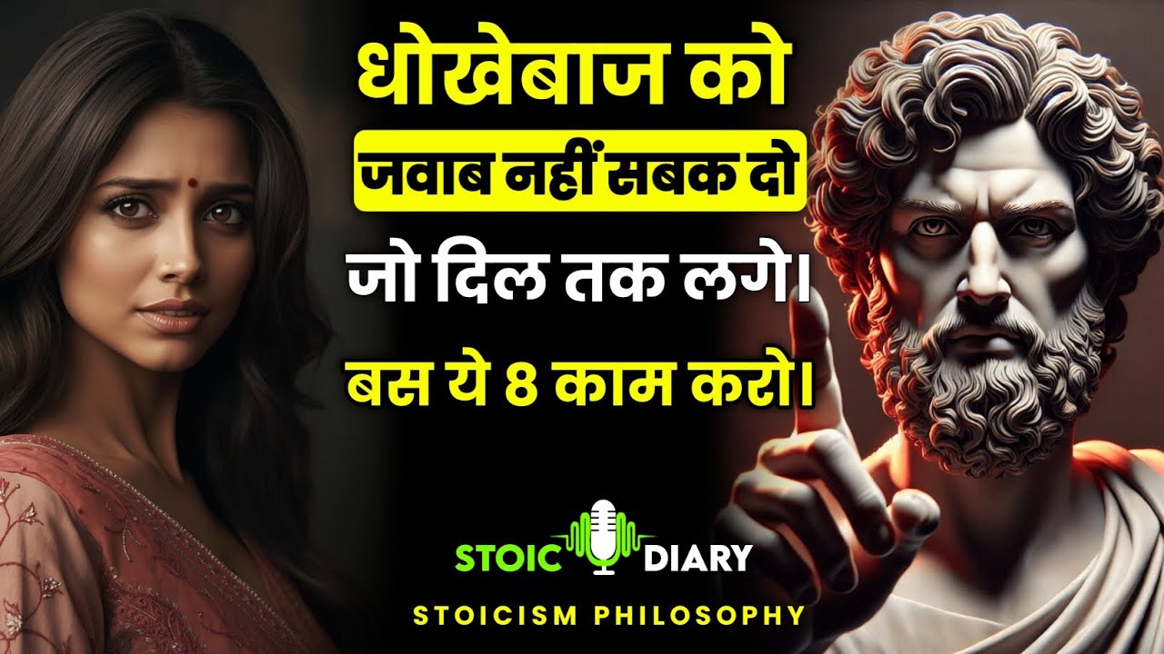 धोखेबाज को जवाब नहीं सबक दो जो दिल तक लगे। बस ये 8 काम करो | Stoicism Philosophy | Stoic Diary 