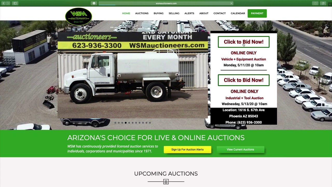 How To Sign Up & Bid Online With WSM!