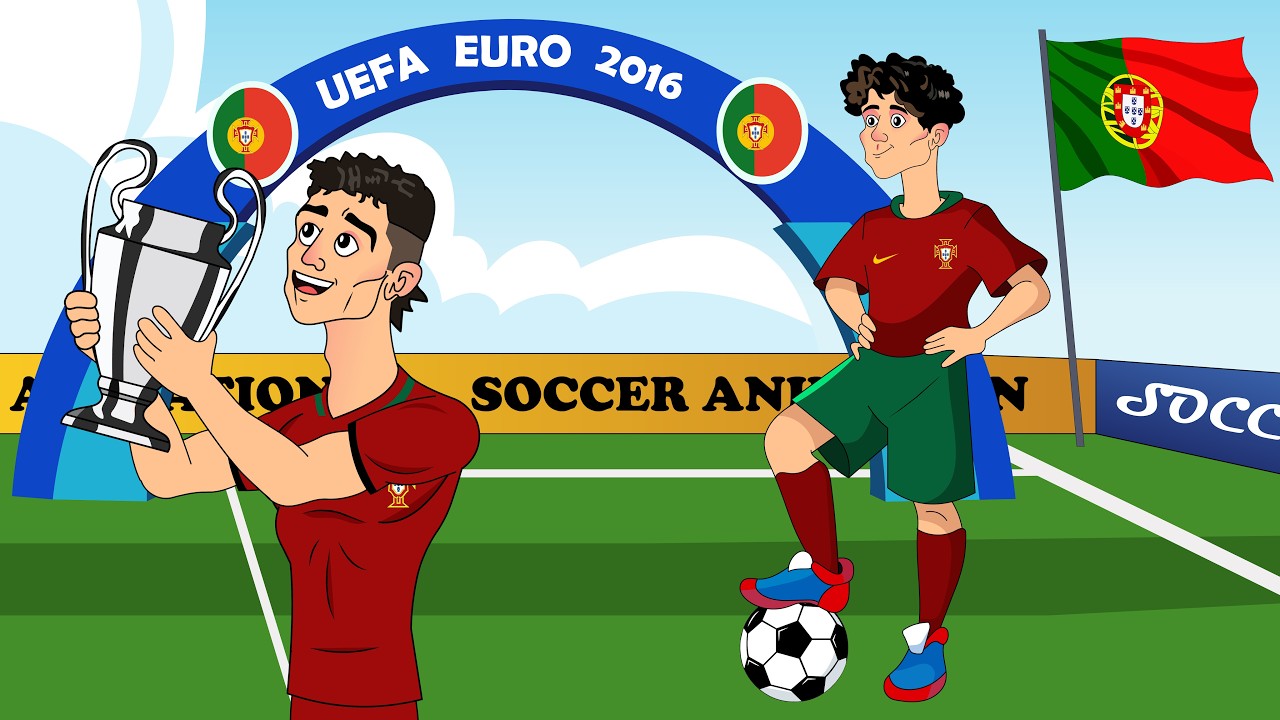 Evolution of Cristiano Ronaldo Animated Cartoon Video | Soccer Animation