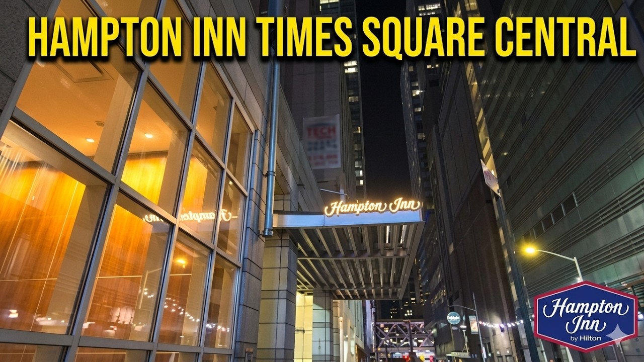 [4K] Hotel Tour | 🇺🇸 NEW YORK, Hampton Inn Manhattan Times Square Central 2025 Review