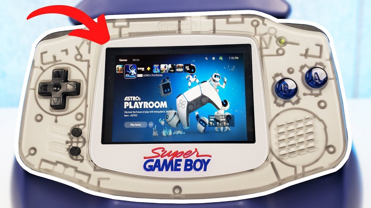 Играю в PS5 на GAMEBOY ADVANCE... все работает!
