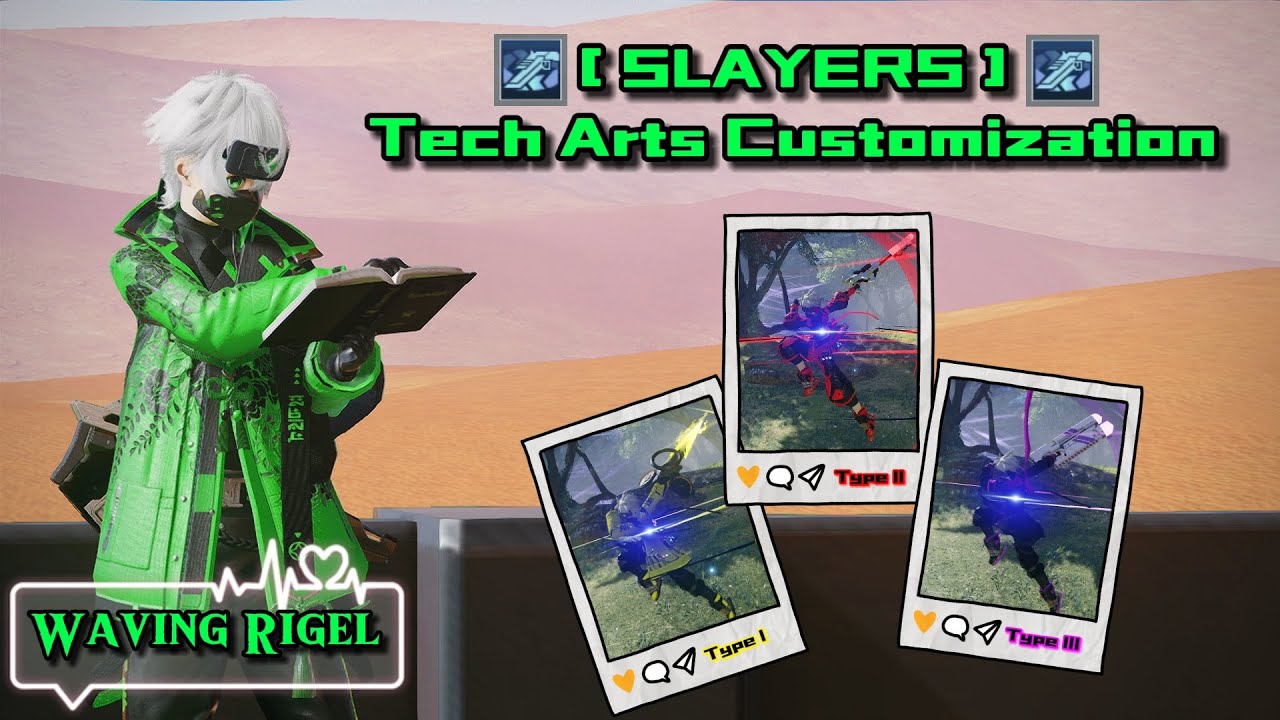 PSO2NGS: WAVING RIGEL [🧩GUNBLADE / SLAYER🧩] - Tech Arts Customization
