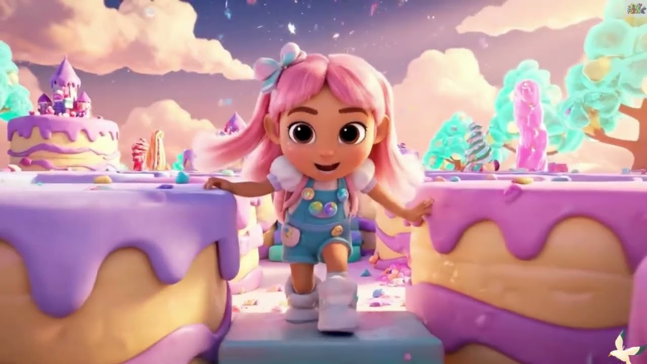 Adventures of Rapunzel, Cute 3D Toddler Fairy Tale, Magical Candy World Animation