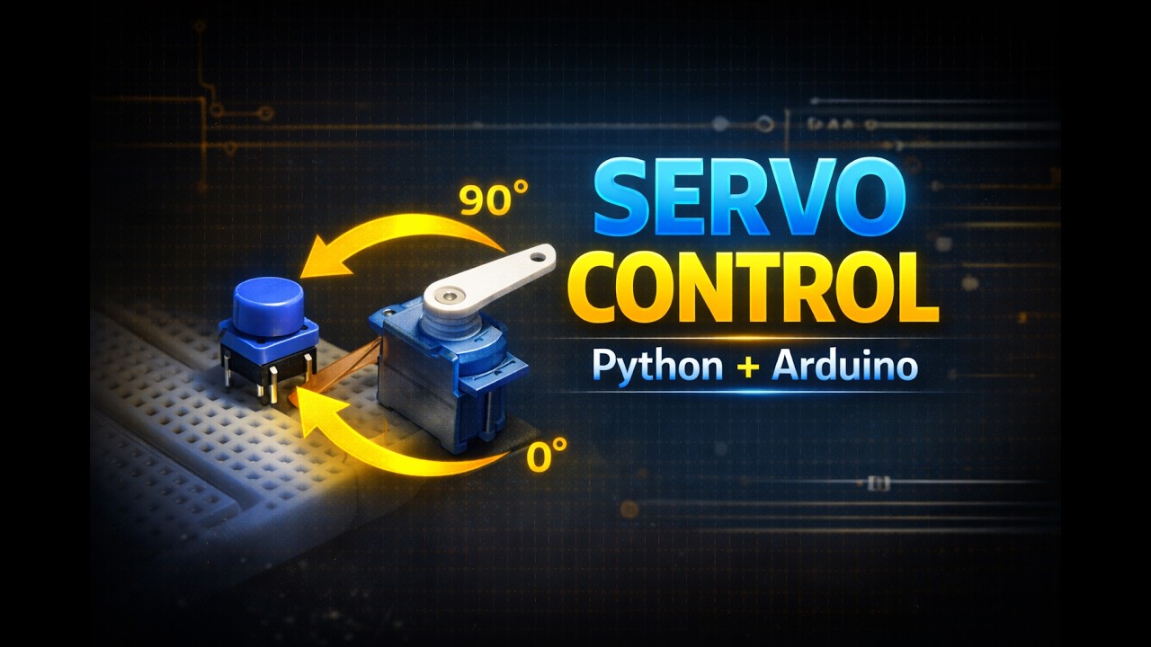 Lesson 5 | Control a Servo Motor with Python & Arduino | Button-Driven Motion