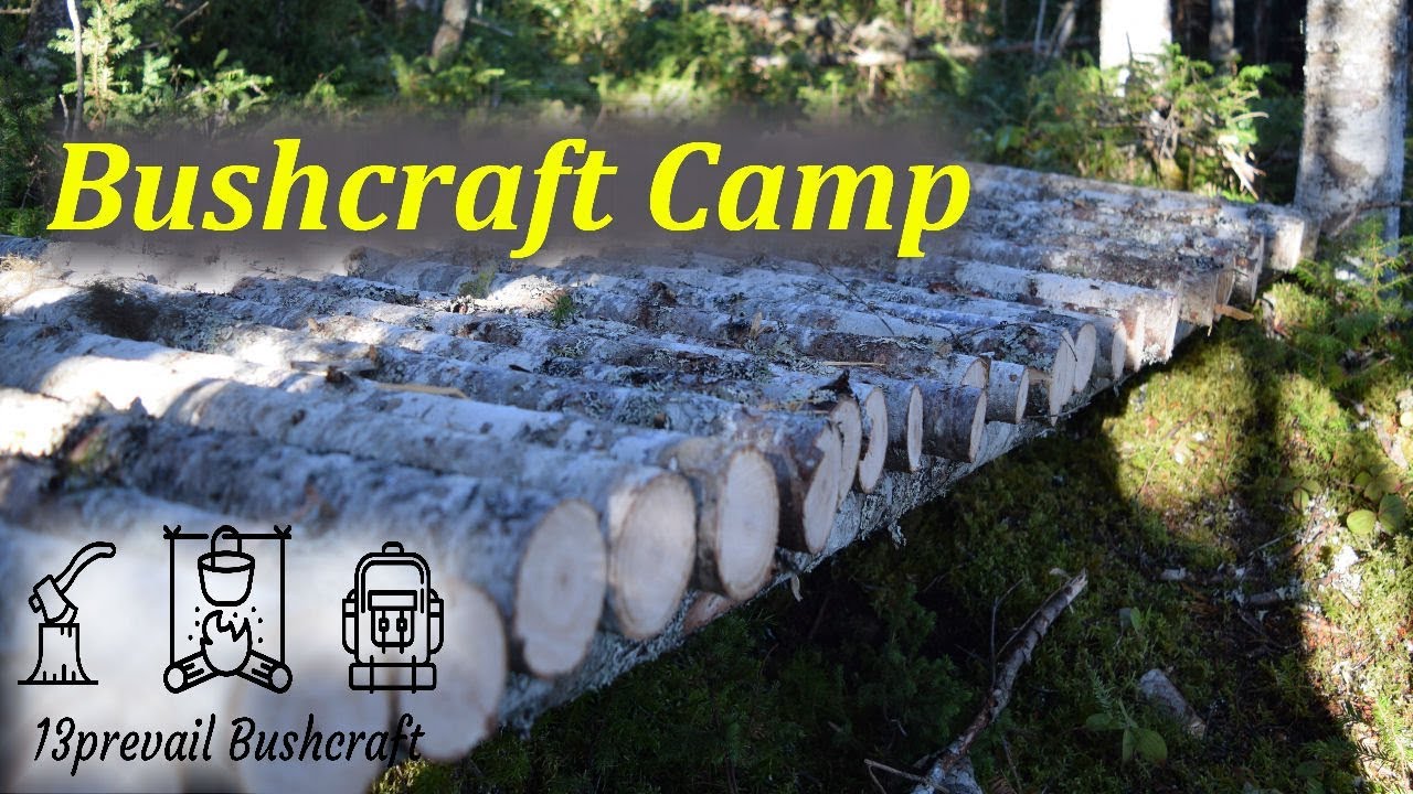 Building A Bushcraft Camp (Part1) The Raised Bed