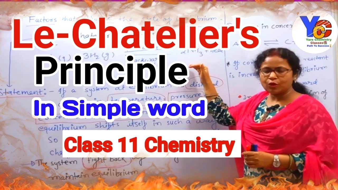 Le Chatelier's principle in simple word | chemistry class 11