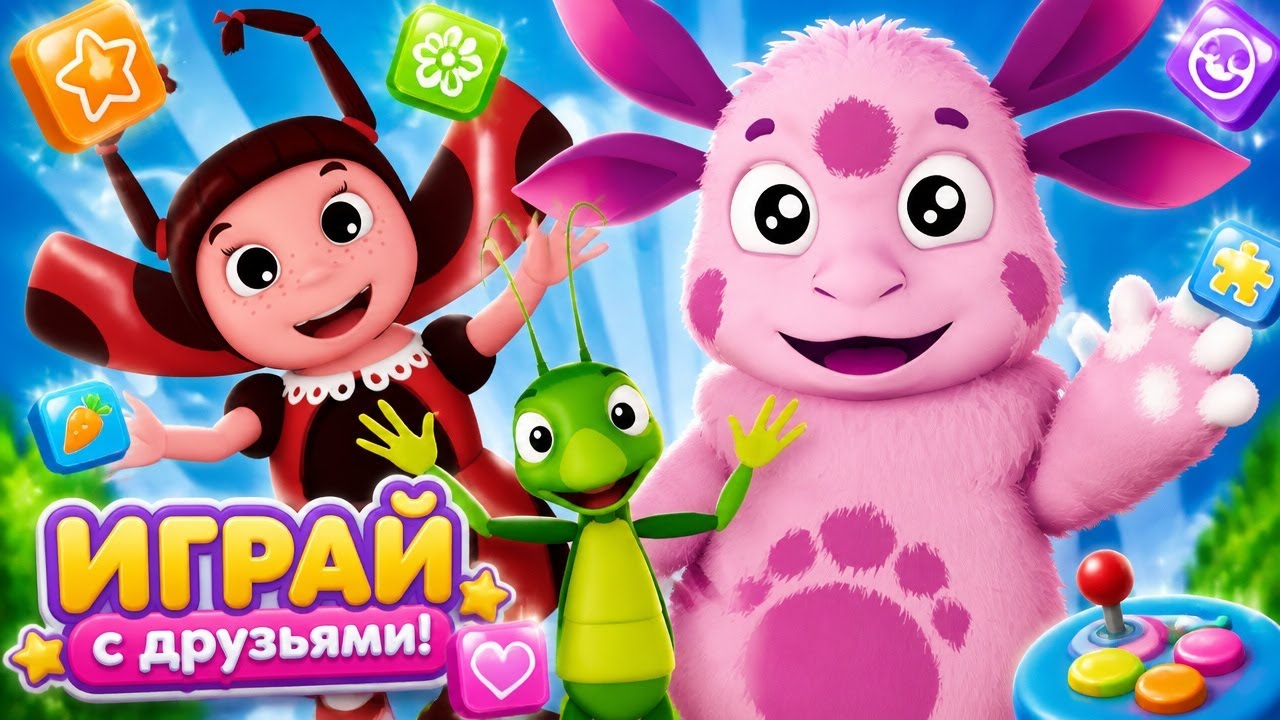 Лунтик - мини игры для детей и малышей