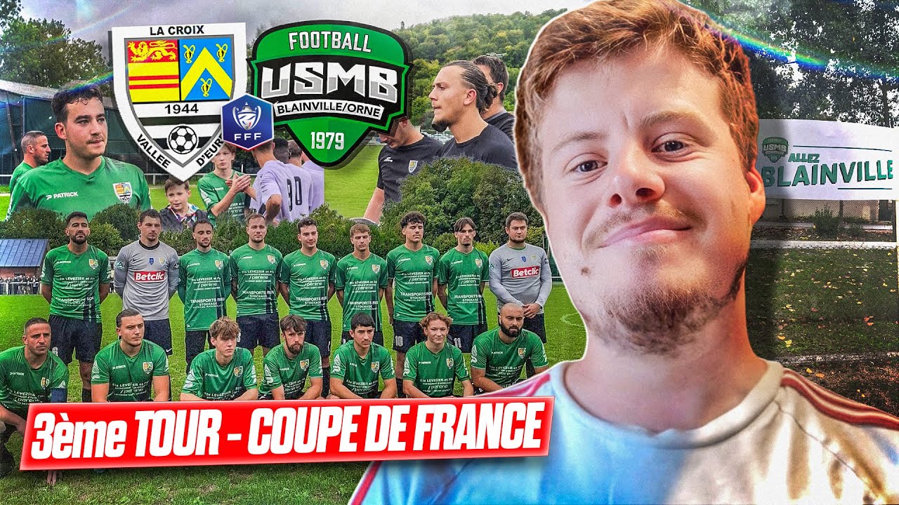OBJECTIF VICTOIRE POUR LES MAILLOTS DE LA COUPE DE FRANCE (LA CROIX VALLEE D'EURE VS USM BLAINVILLE)