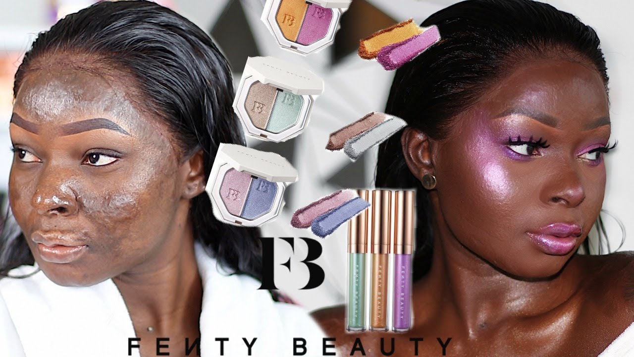 FULL FACE USING FENTY BEAUTY BEACH PLEASE COLLECTION 💁🏿|Shalom Blac