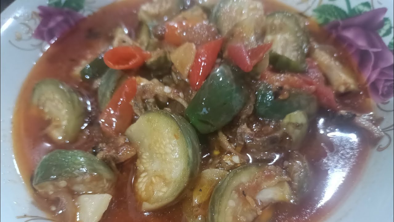 Terong bulat‼️tumis terong lalap ikan teri enak ||boros nasi