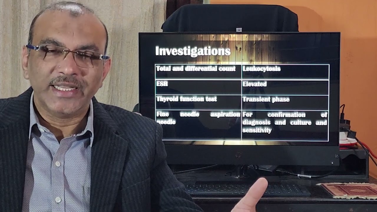Acute suppurative thyroiditis. English. Patient teaching programme.