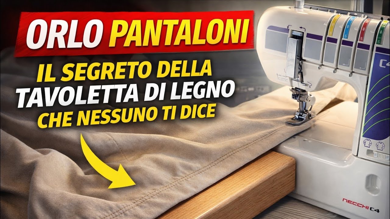 Come fare l’orlo pantalone il segreto della tavoletta di legno