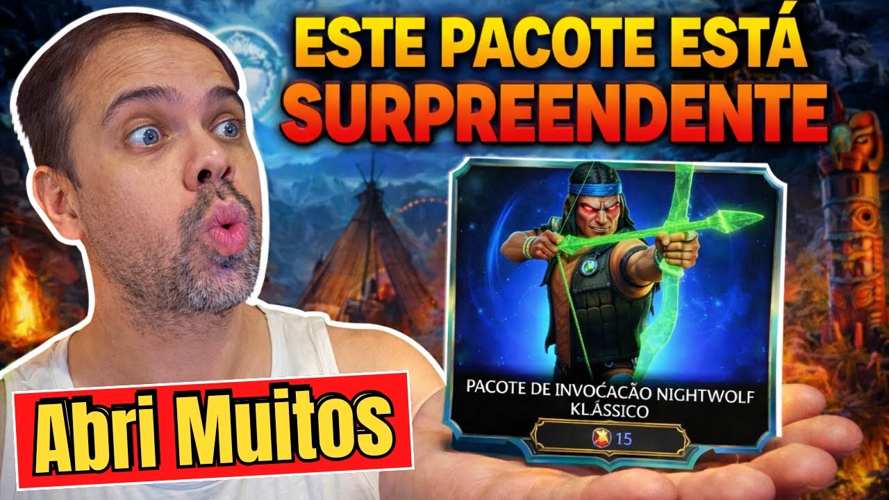 MK Mobile: Посмотрите, сколько классических наборов Nightwolf я открыл! Всё прошло хорошо?