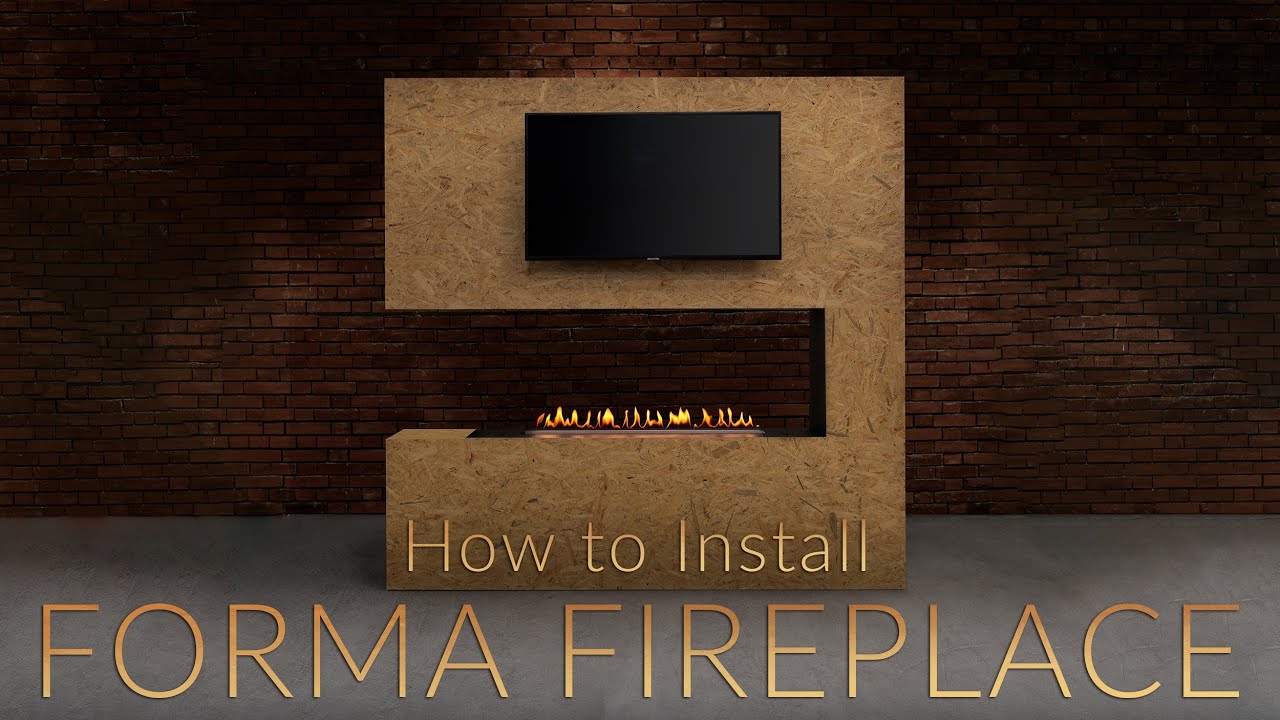 Fireplace Built in Wood | How to Install Forma Automatic Ethanol Fireplace
