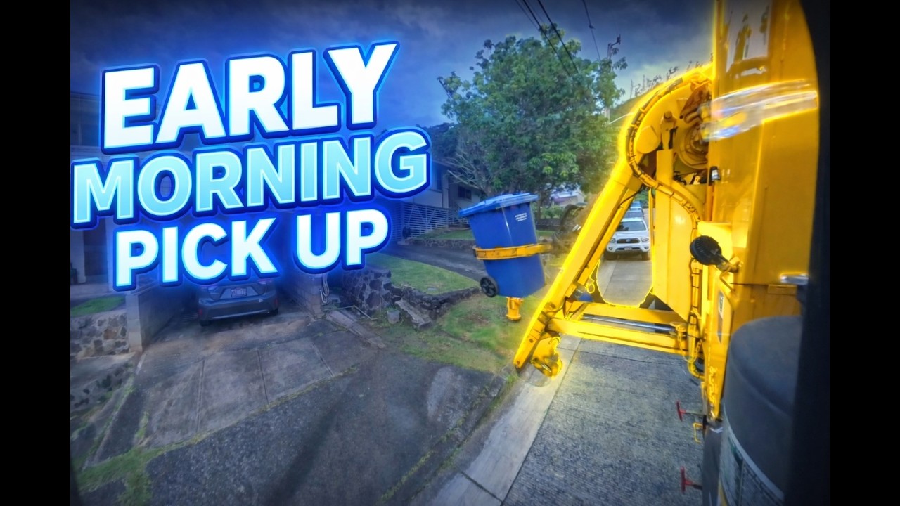 Early Morning Pick Up On This Recycle Route With DaOpalaMan808